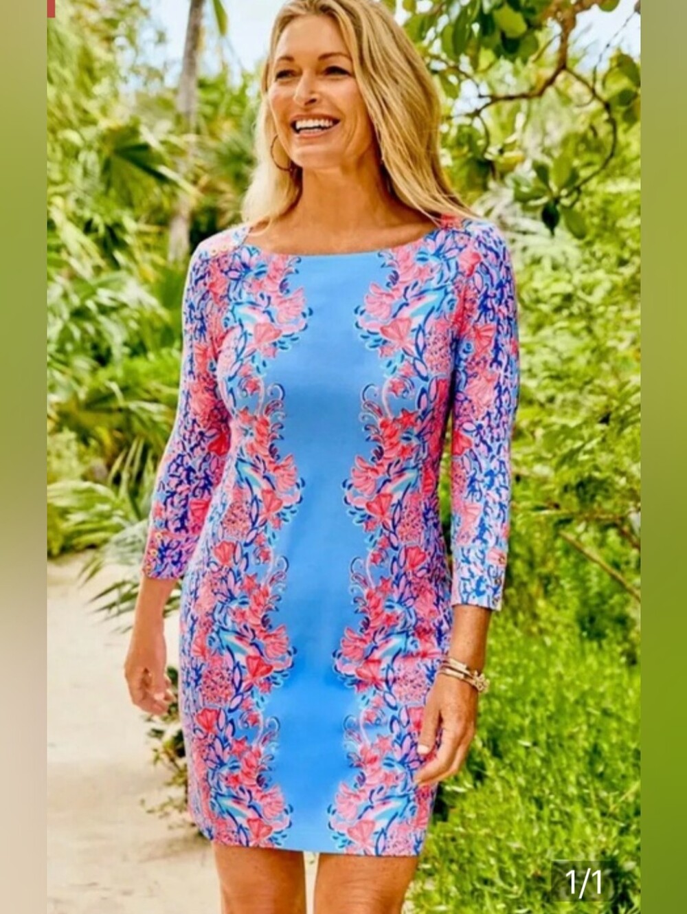 VGUC Lilly Pulitzer UPF 50+ Sophie Dress Shrimply The Best